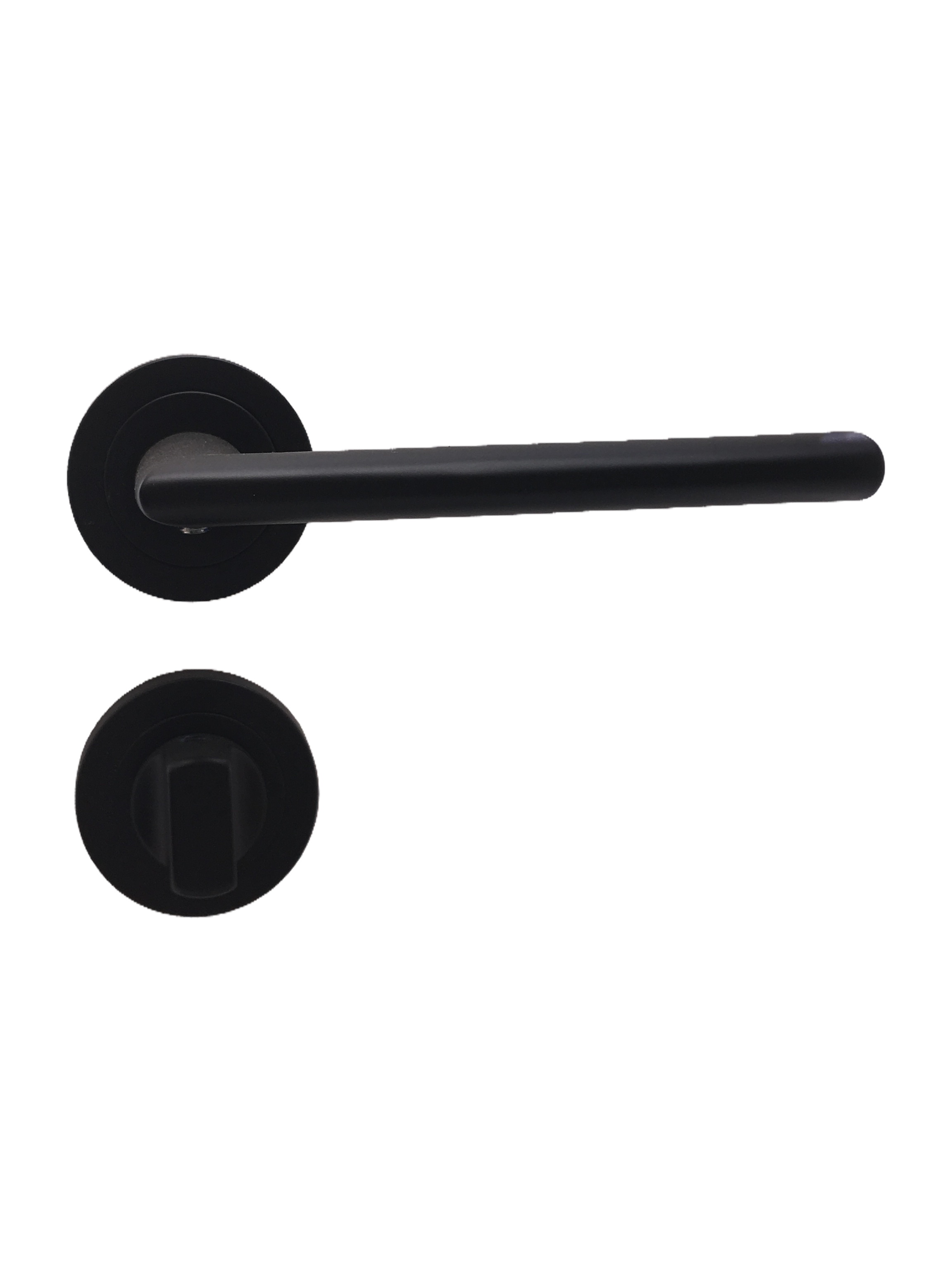 black powder coating rectangular lever handle