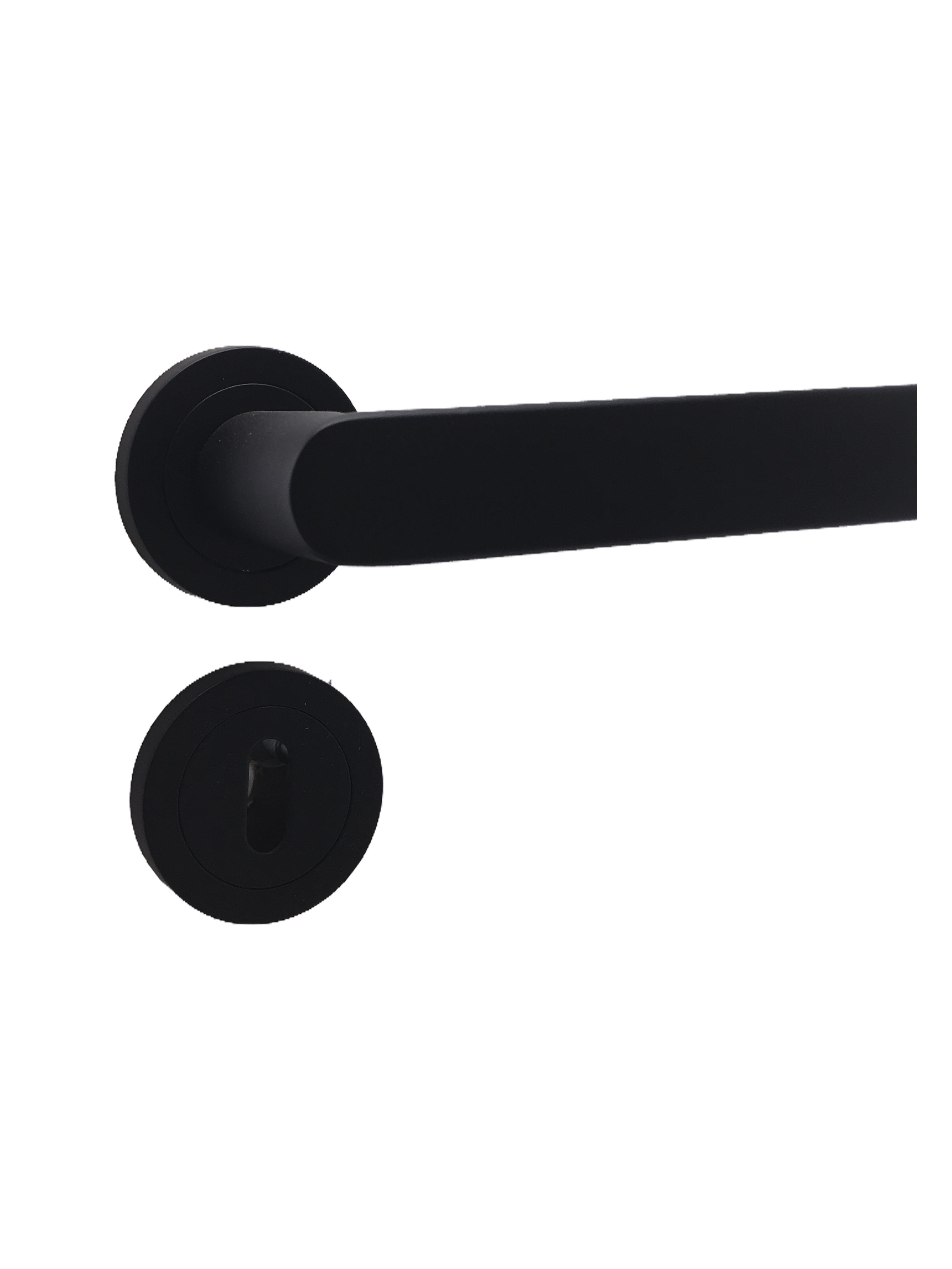 black powder coating D-shape lever handle