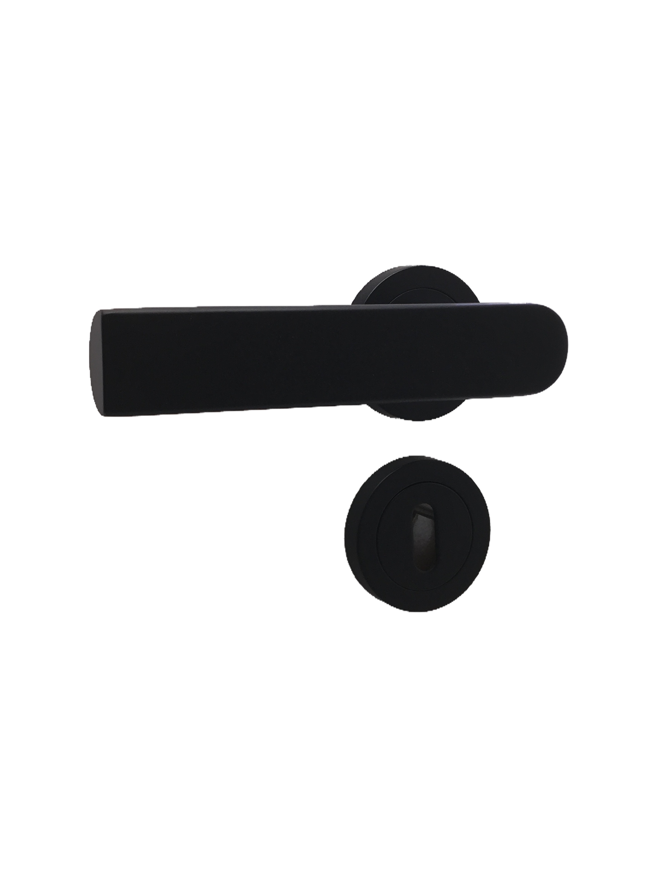 black powder coating D-shape lever handle