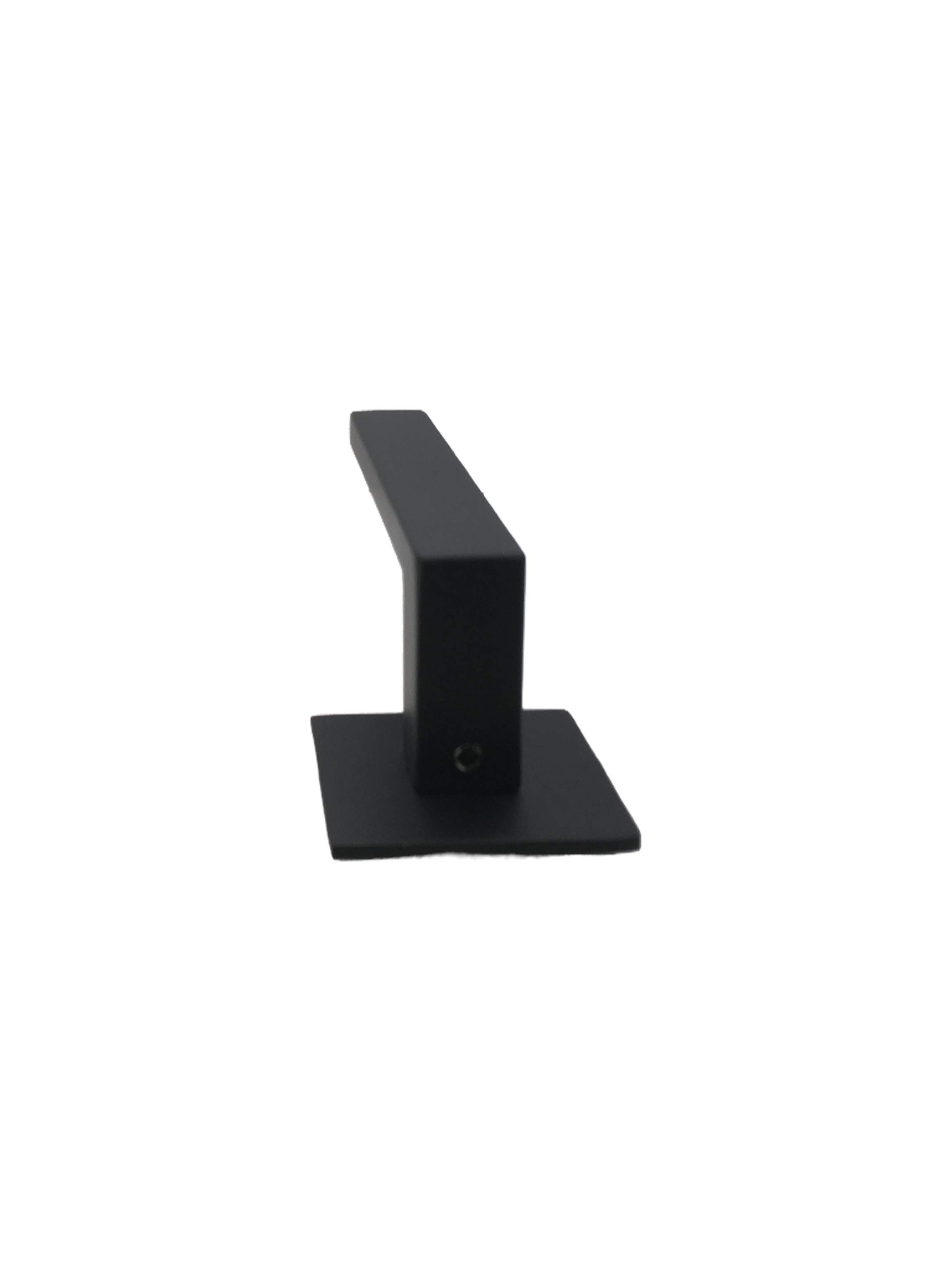 Magnet square base round tube lever handle black powder coating