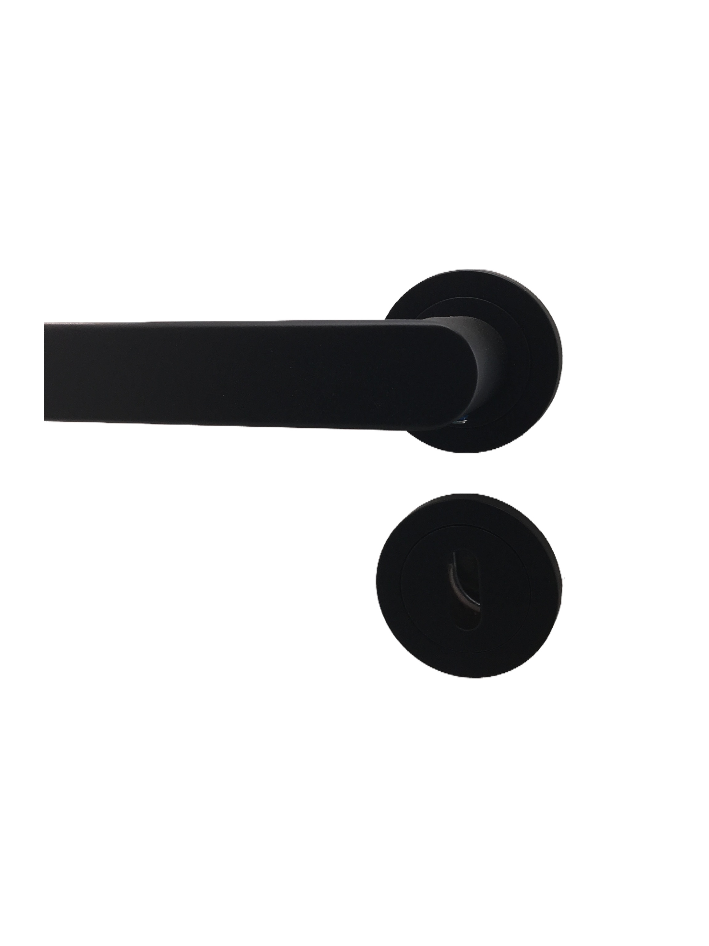 black powder coating D-shape lever handle